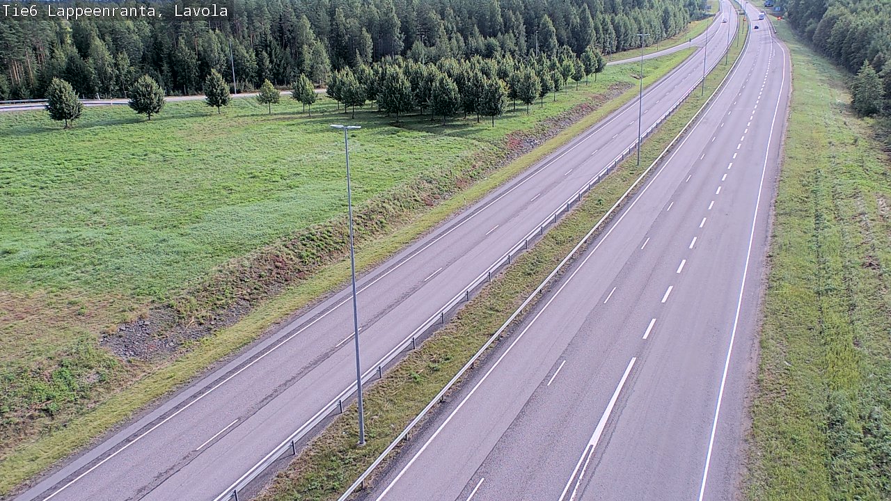 Weather Camera Image Road 6 Lappeenranta, Lavola, Lappeenranta, Etelä-Karjala