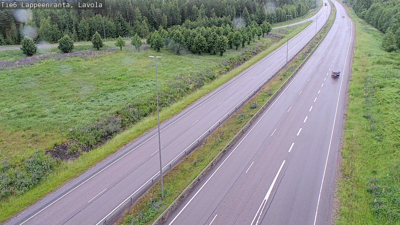 Weather Camera Image Road 6 Lappeenranta, Lavola, Lappeenranta, Etelä-Karjala