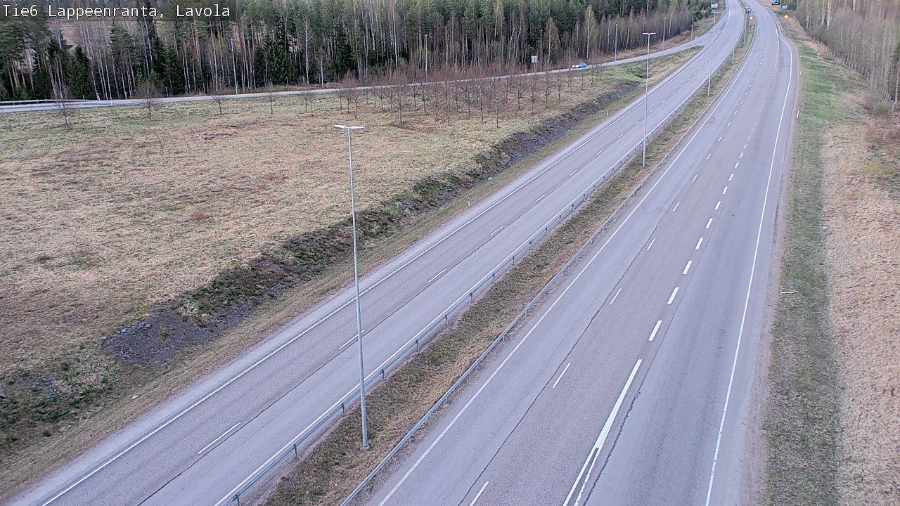 Weather Camera Image Väg 6 Villmanstrand, Lavola, Lappeenranta, Etelä-Karjala