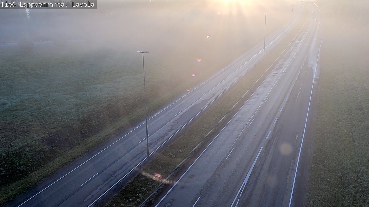 Weather Camera Image Road 6 Lappeenranta, Lavola, Lappeenranta, Etelä-Karjala