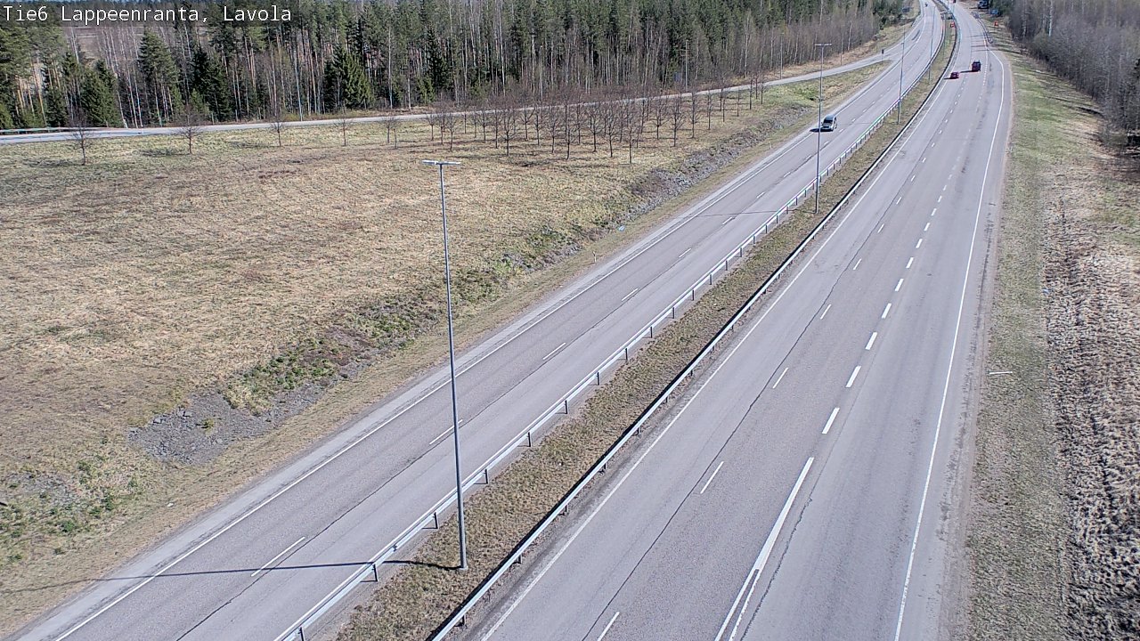 Weather Camera Image Väg 6 Villmanstrand, Lavola, Lappeenranta, Etelä-Karjala