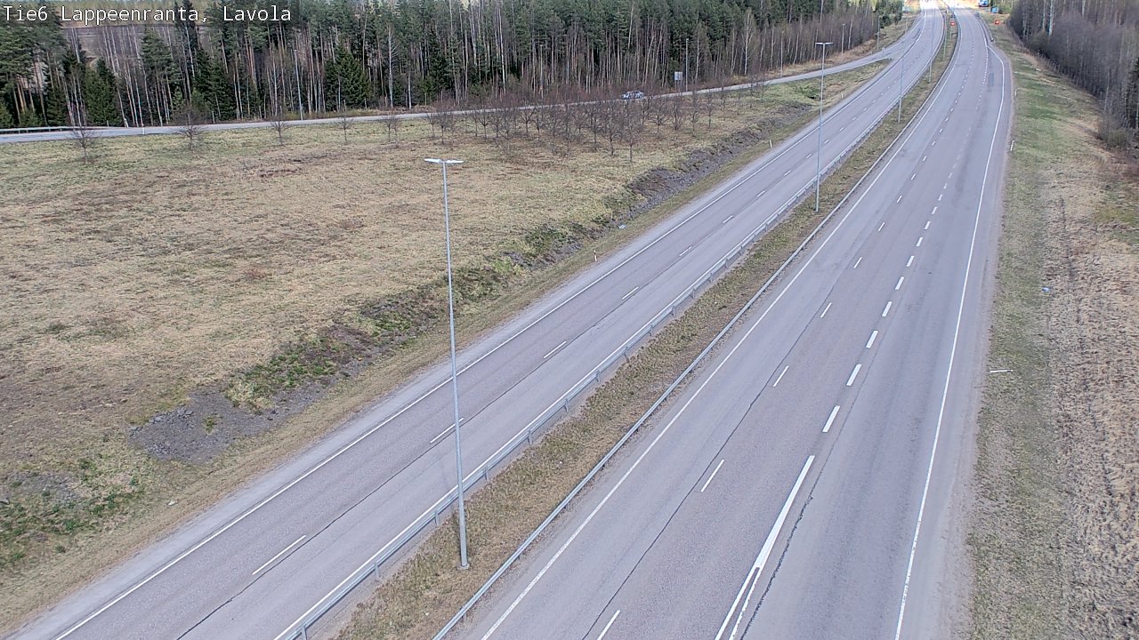 Weather Camera Image Väg 6 Villmanstrand, Lavola, Lappeenranta, Etelä-Karjala
