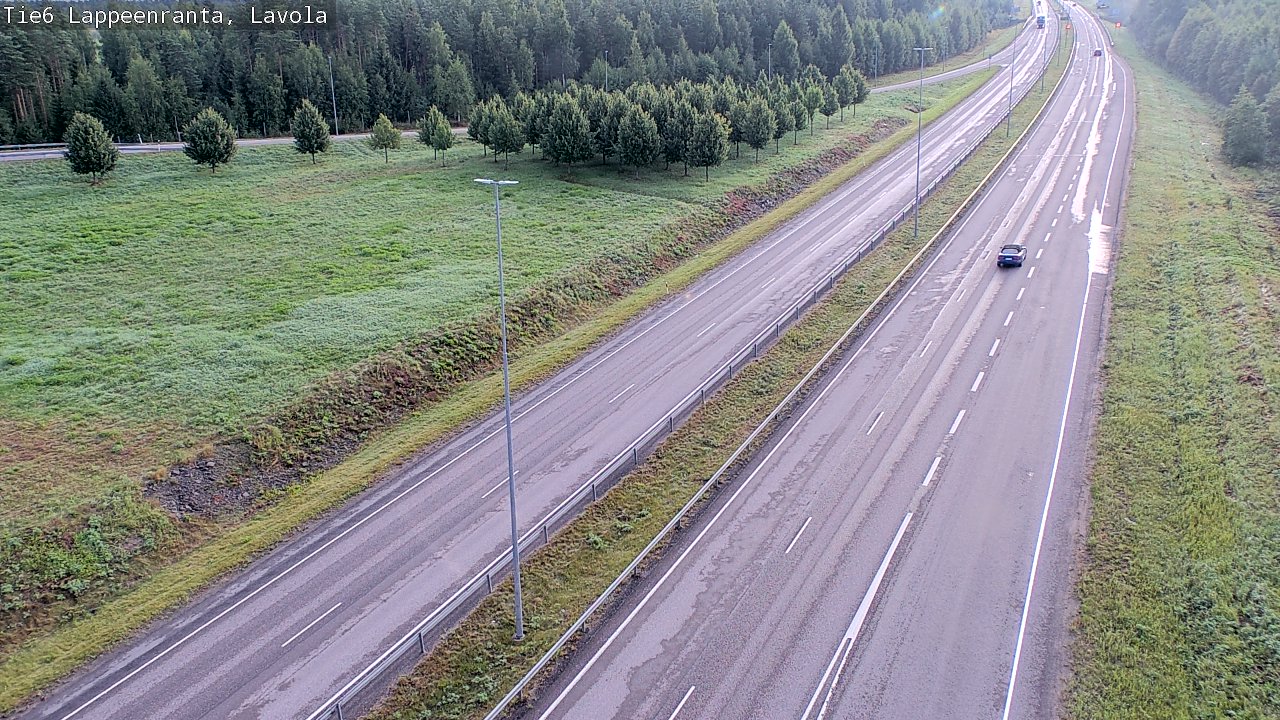 Weather Camera Image Road 6 Lappeenranta, Lavola, Lappeenranta, Etelä-Karjala