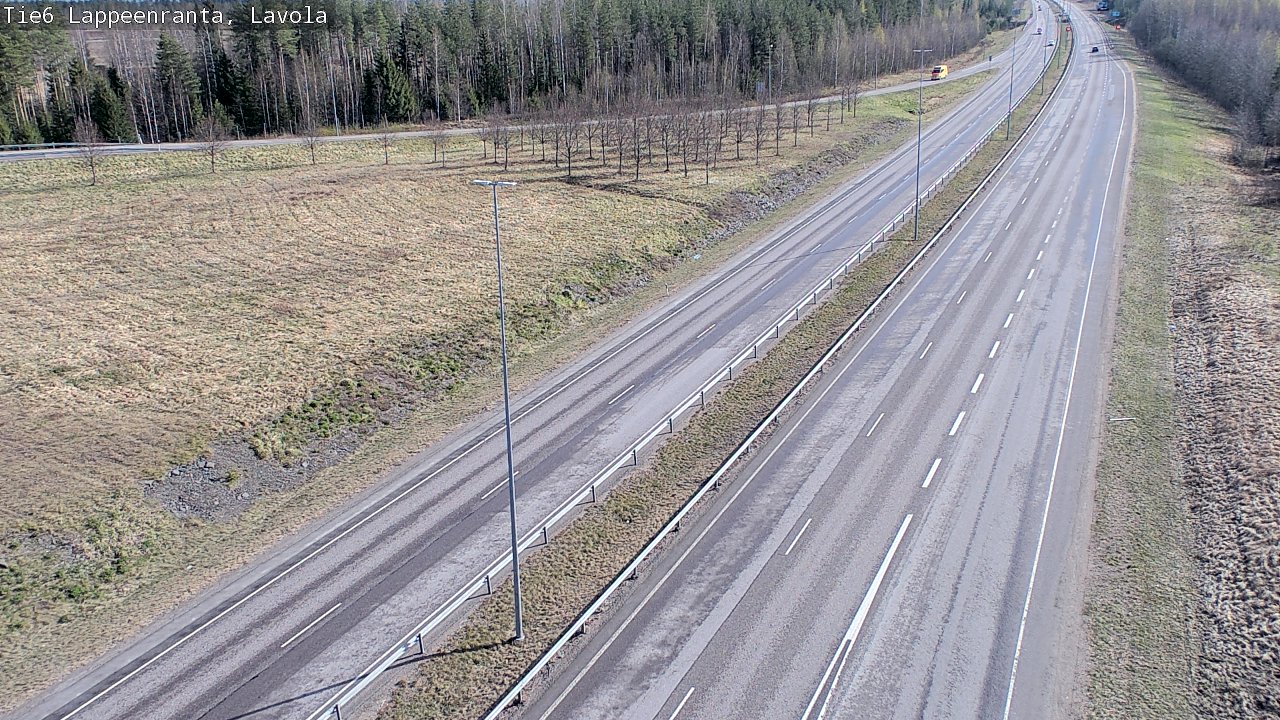 Weather Camera Image Väg 6 Villmanstrand, Lavola, Lappeenranta, Etelä-Karjala