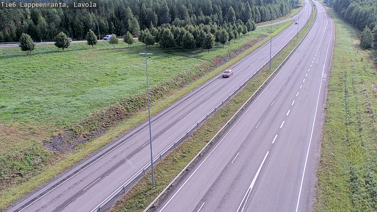 Weather Camera Image Road 6 Lappeenranta, Lavola, Lappeenranta, Etelä-Karjala