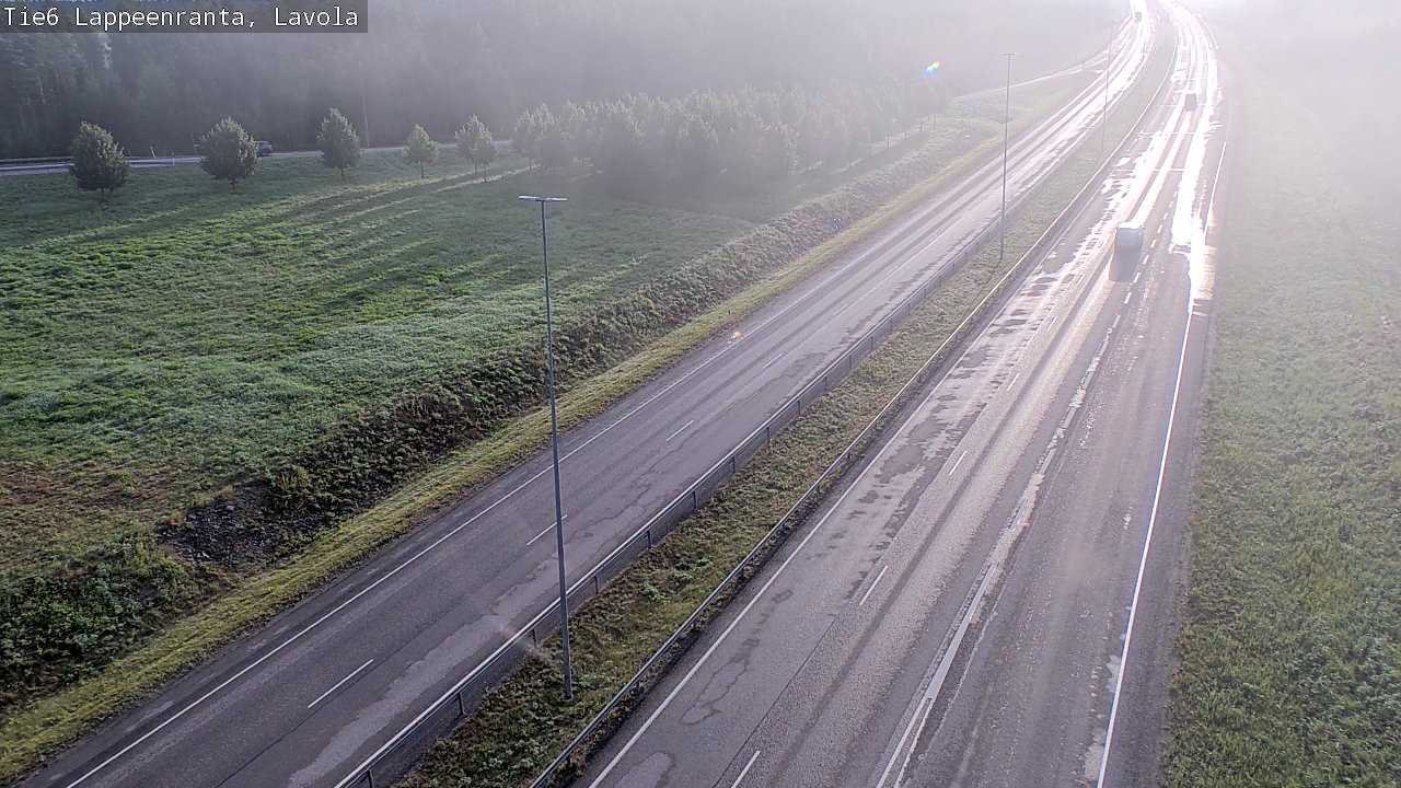 Weather Camera Image Road 6 Lappeenranta, Lavola, Lappeenranta, Etelä-Karjala