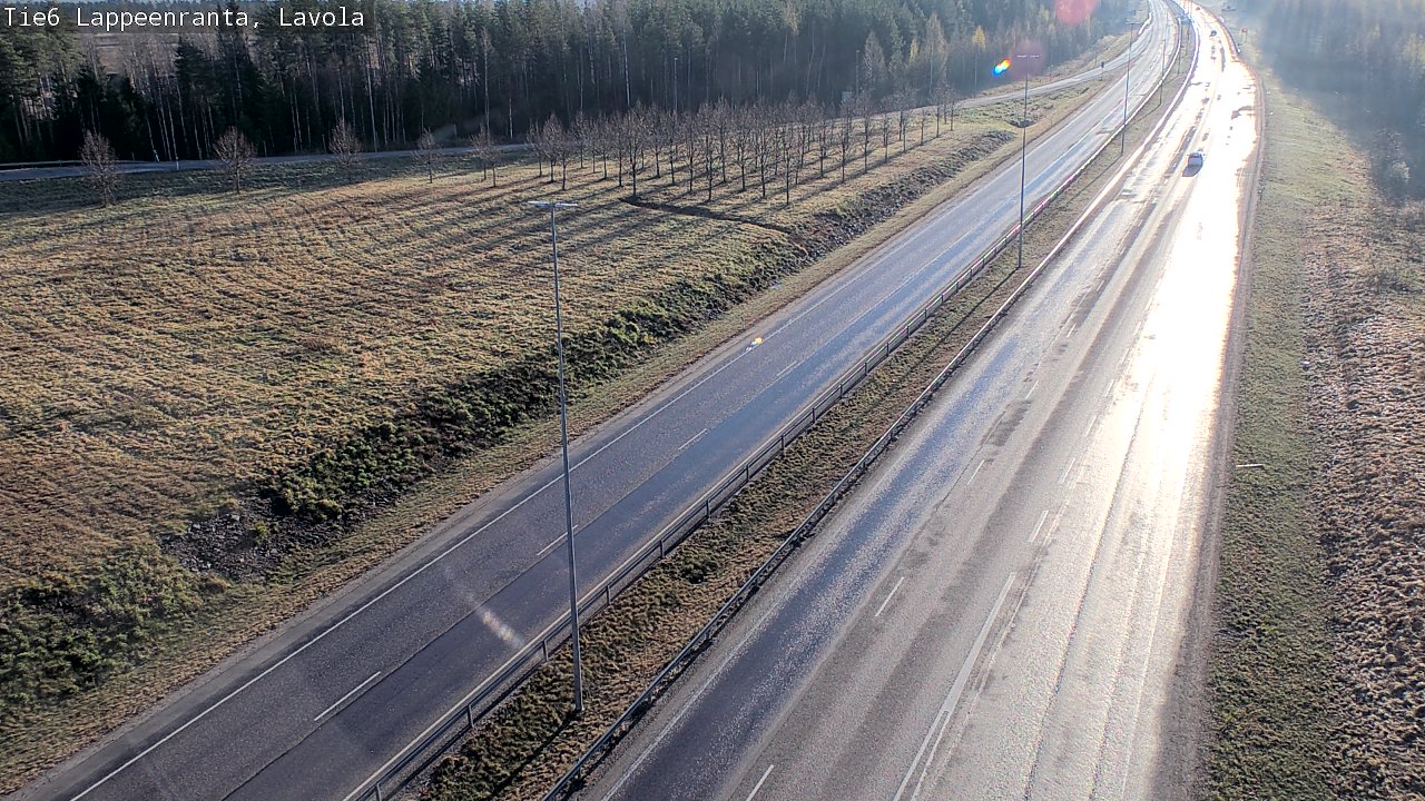 Weather Camera Image Väg 6 Villmanstrand, Lavola, Lappeenranta, Etelä-Karjala
