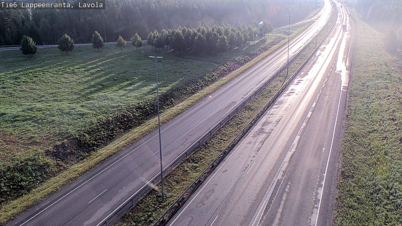 Weather Camera Image Road 6 Lappeenranta, Lavola, Lappeenranta, Etelä-Karjala