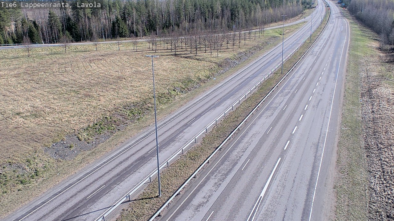 Weather Camera Image Väg 6 Villmanstrand, Lavola, Lappeenranta, Etelä-Karjala