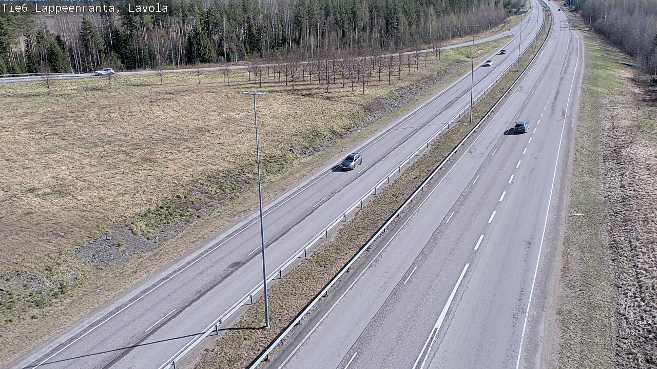 Weather Camera Image Väg 6 Villmanstrand, Lavola, Lappeenranta, Etelä-Karjala