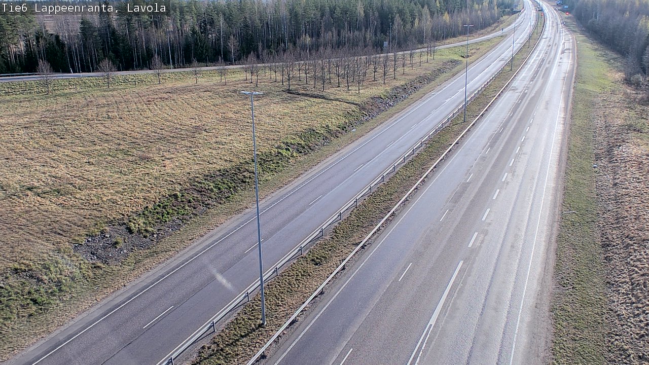 Weather Camera Image Väg 6 Villmanstrand, Lavola, Lappeenranta, Etelä-Karjala