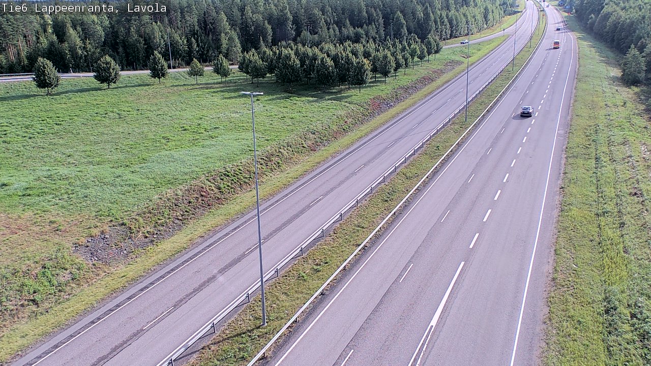 Weather Camera Image Road 6 Lappeenranta, Lavola, Lappeenranta, Etelä-Karjala