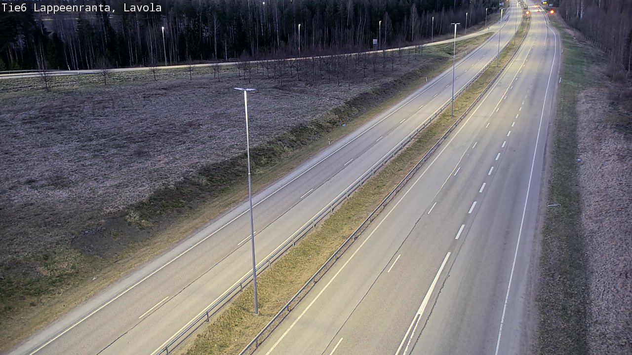 Weather Camera Image Väg 6 Villmanstrand, Lavola, Lappeenranta, Etelä-Karjala