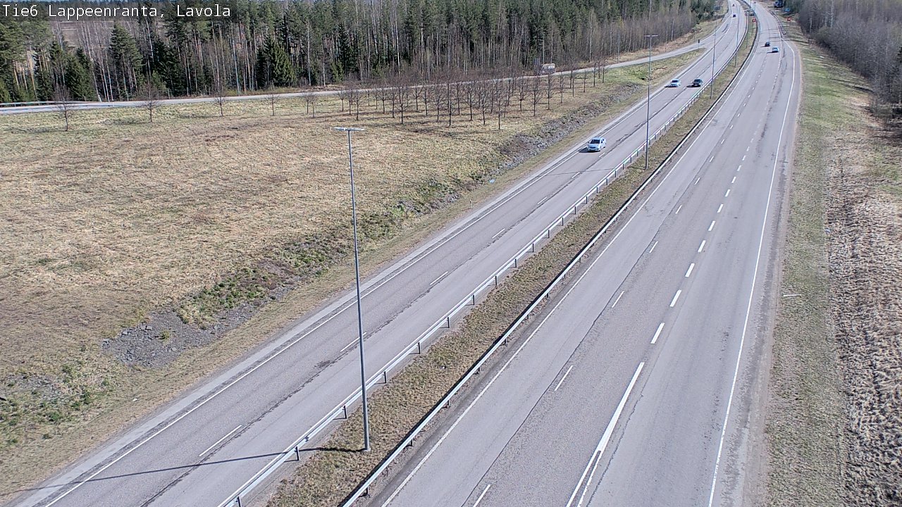 Weather Camera Image Väg 6 Villmanstrand, Lavola, Lappeenranta, Etelä-Karjala