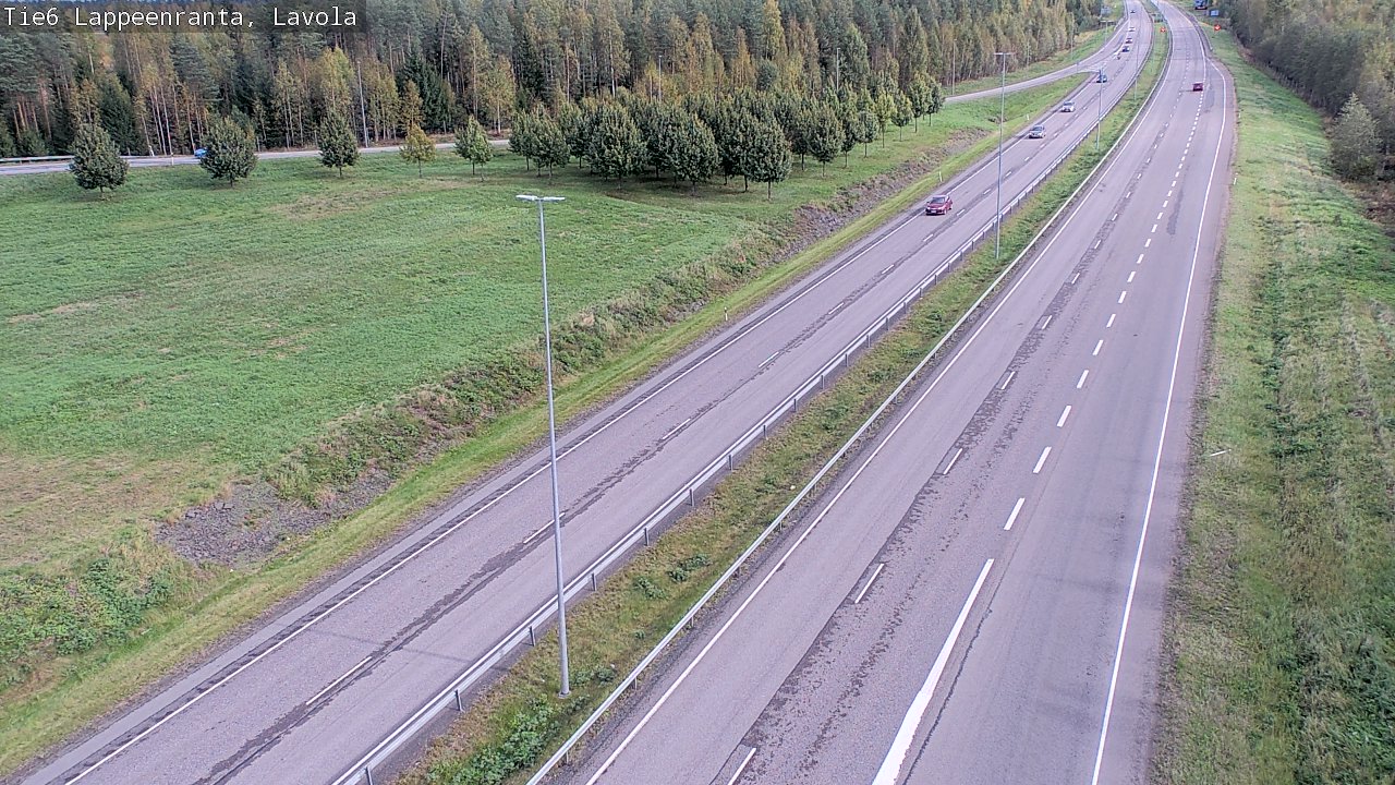 Weather Camera Image Road 6 Lappeenranta, Lavola, Lappeenranta, Etelä-Karjala