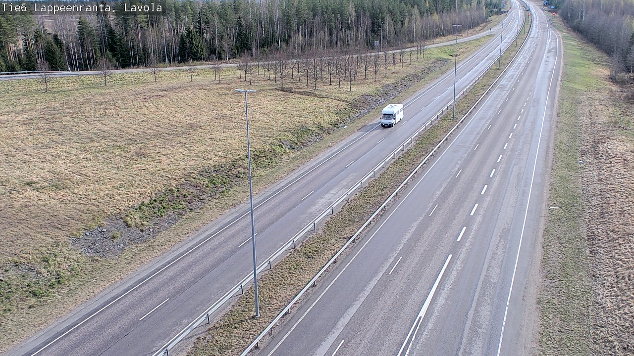 Weather Camera Image Väg 6 Villmanstrand, Lavola, Lappeenranta, Etelä-Karjala