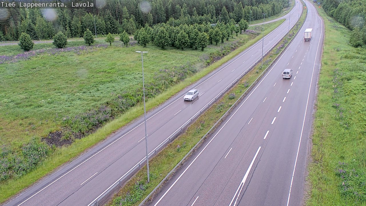 Weather Camera Image Road 6 Lappeenranta, Lavola, Lappeenranta, Etelä-Karjala
