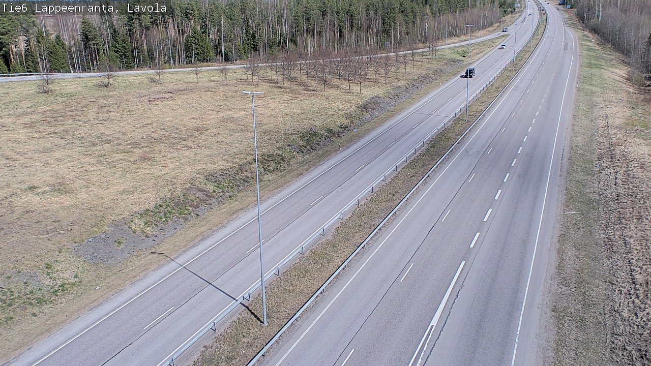 Weather Camera Image Väg 6 Villmanstrand, Lavola, Lappeenranta, Etelä-Karjala