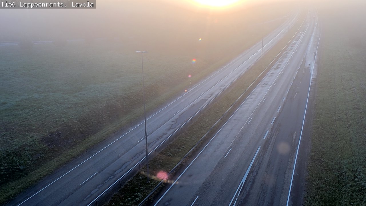 Weather Camera Image Road 6 Lappeenranta, Lavola, Lappeenranta, Etelä-Karjala