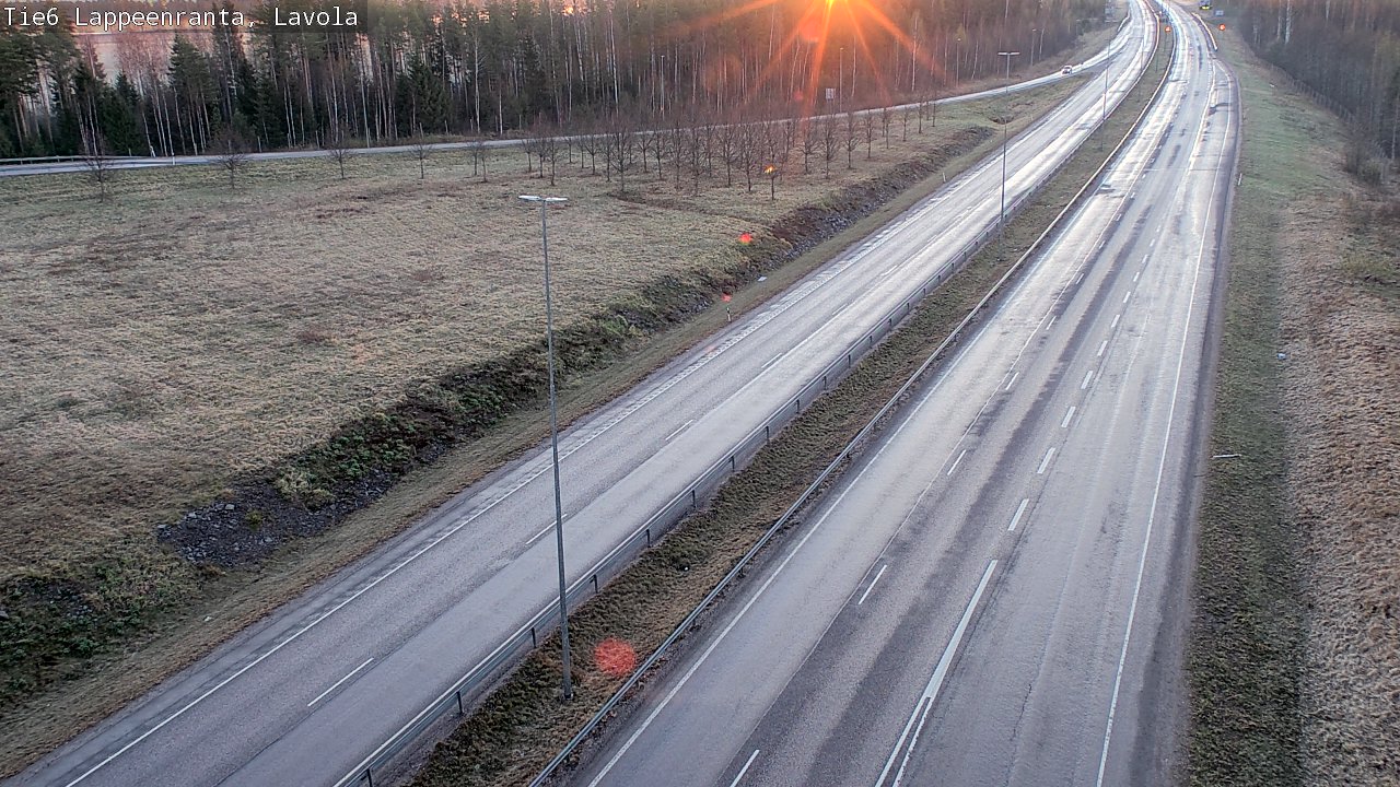 Weather Camera Image Väg 6 Villmanstrand, Lavola, Lappeenranta, Etelä-Karjala