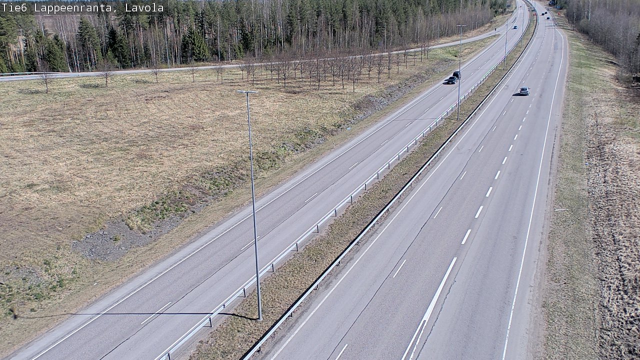 Weather Camera Image Väg 6 Villmanstrand, Lavola, Lappeenranta, Etelä-Karjala
