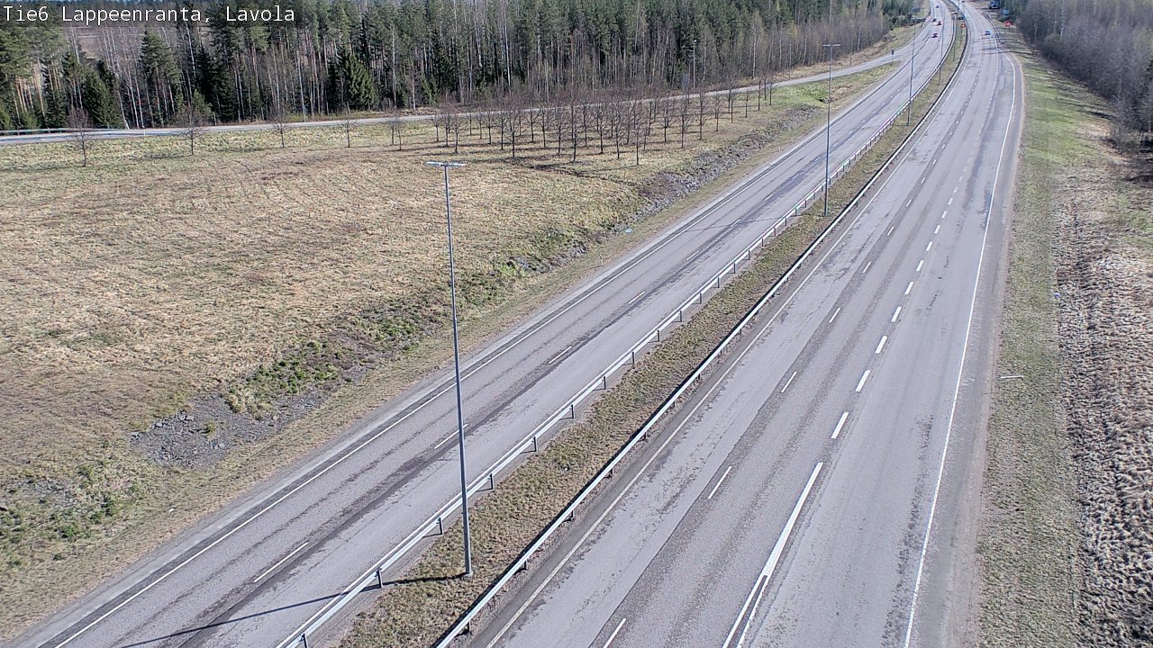 Weather Camera Image Väg 6 Villmanstrand, Lavola, Lappeenranta, Etelä-Karjala