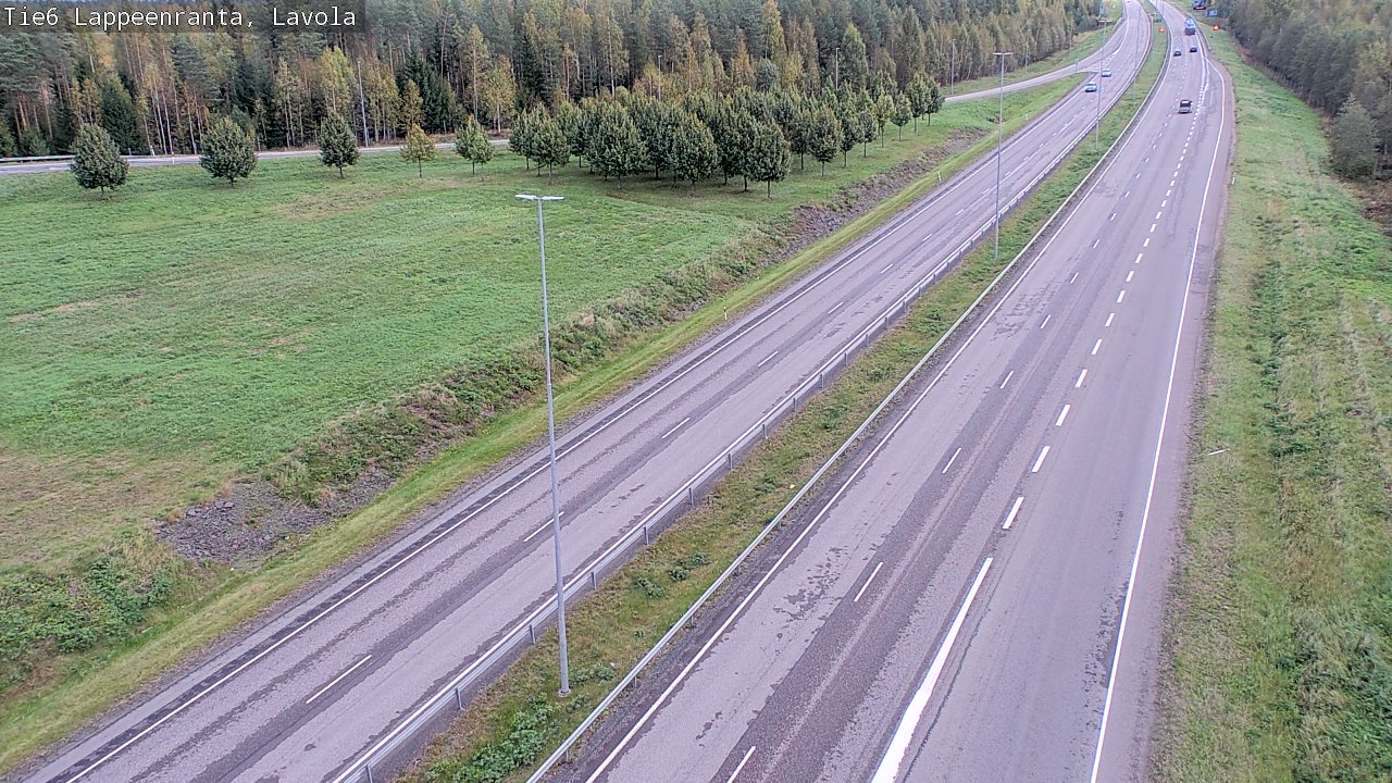 Weather Camera Image Road 6 Lappeenranta, Lavola, Lappeenranta, Etelä-Karjala