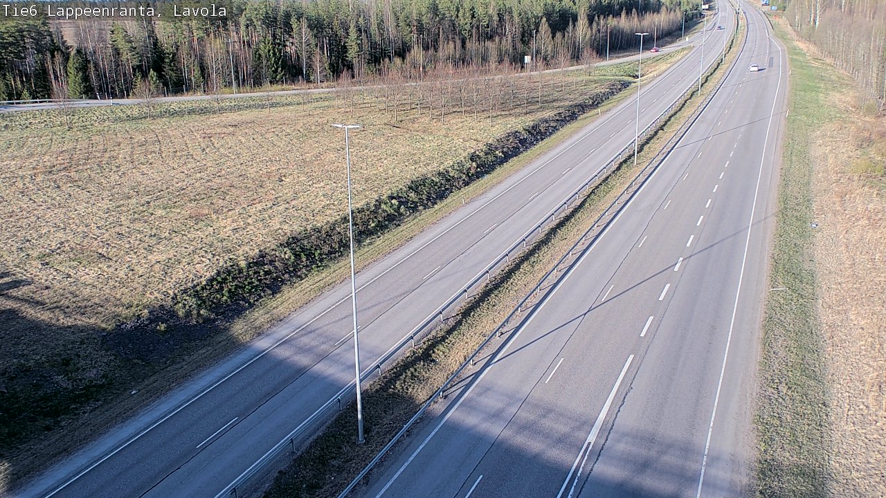 Weather Camera Image Väg 6 Villmanstrand, Lavola, Lappeenranta, Etelä-Karjala