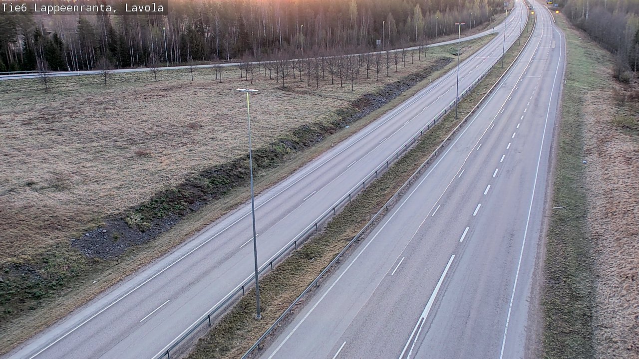 Weather Camera Image Road 6 Lappeenranta, Lavola, Lappeenranta, Etelä-Karjala
