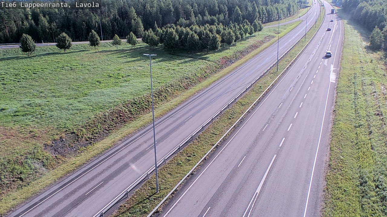 Weather Camera Image Road 6 Lappeenranta, Lavola, Lappeenranta, Etelä-Karjala