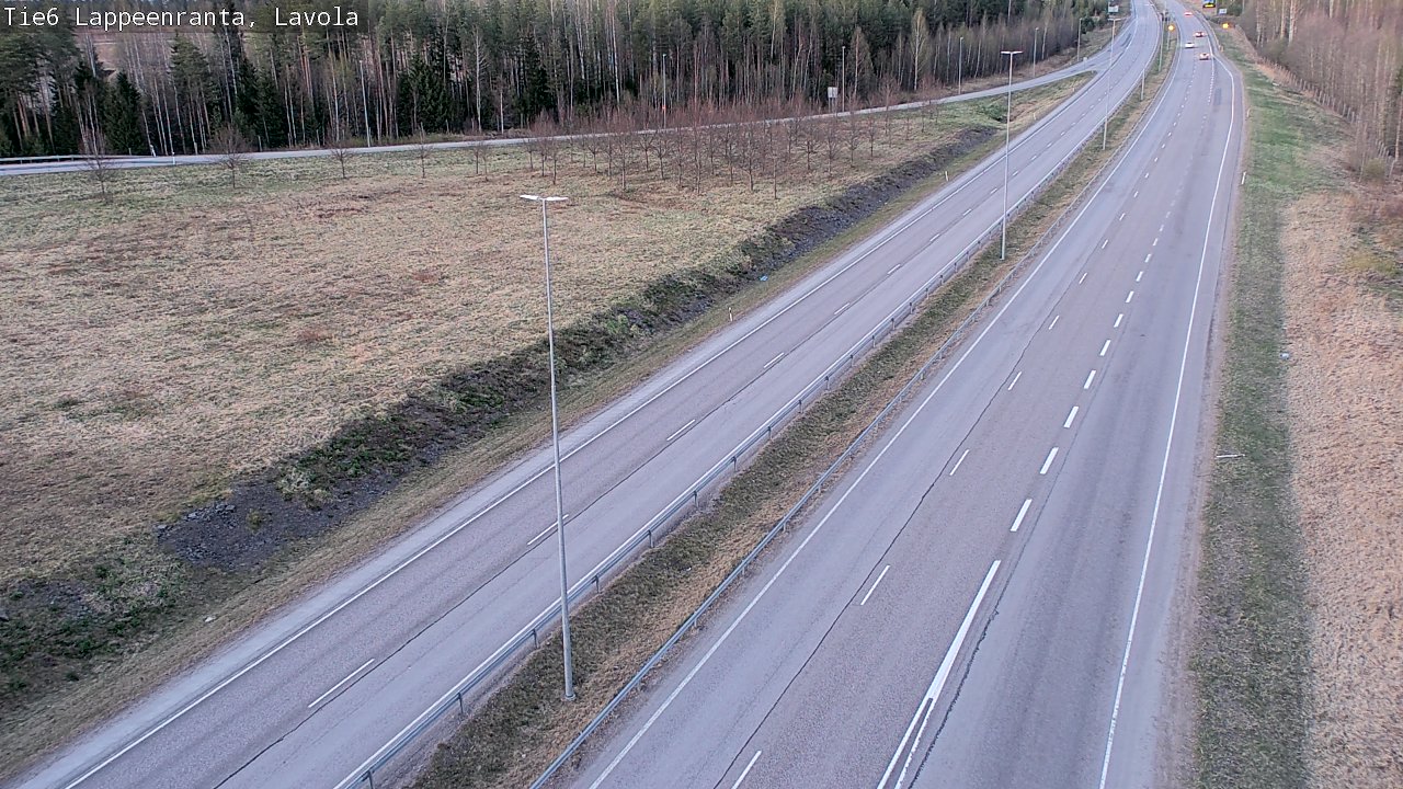 Weather Camera Image Väg 6 Villmanstrand, Lavola, Lappeenranta, Etelä-Karjala