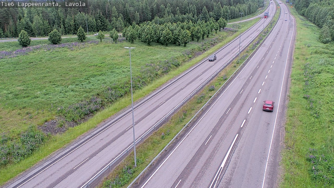 Weather Camera Image Väg 6 Villmanstrand, Lavola, Lappeenranta, Etelä-Karjala