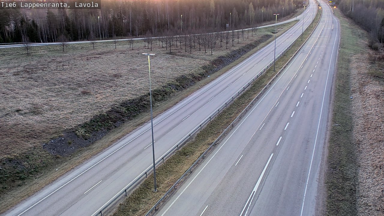 Weather Camera Image Road 6 Lappeenranta, Lavola, Lappeenranta, Etelä-Karjala