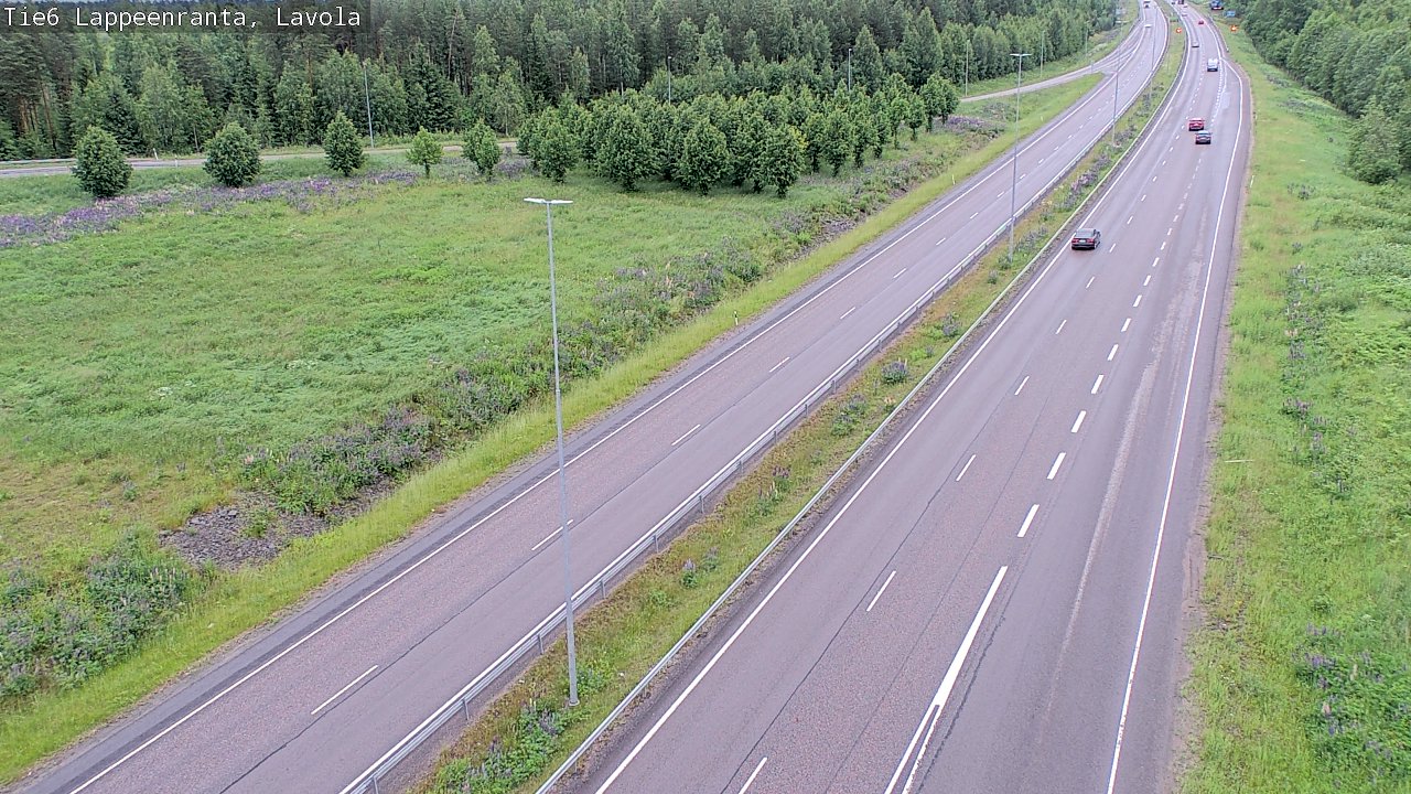 Weather Camera Image Road 6 Lappeenranta, Lavola, Lappeenranta, Etelä-Karjala