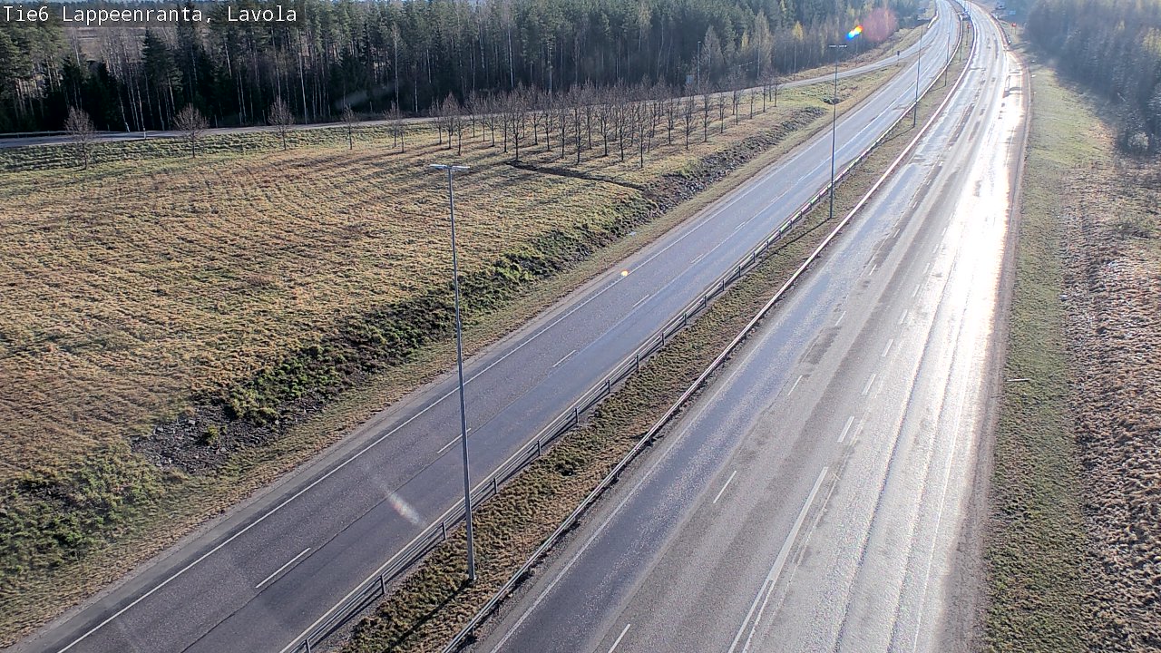 Weather Camera Image Väg 6 Villmanstrand, Lavola, Lappeenranta, Etelä-Karjala