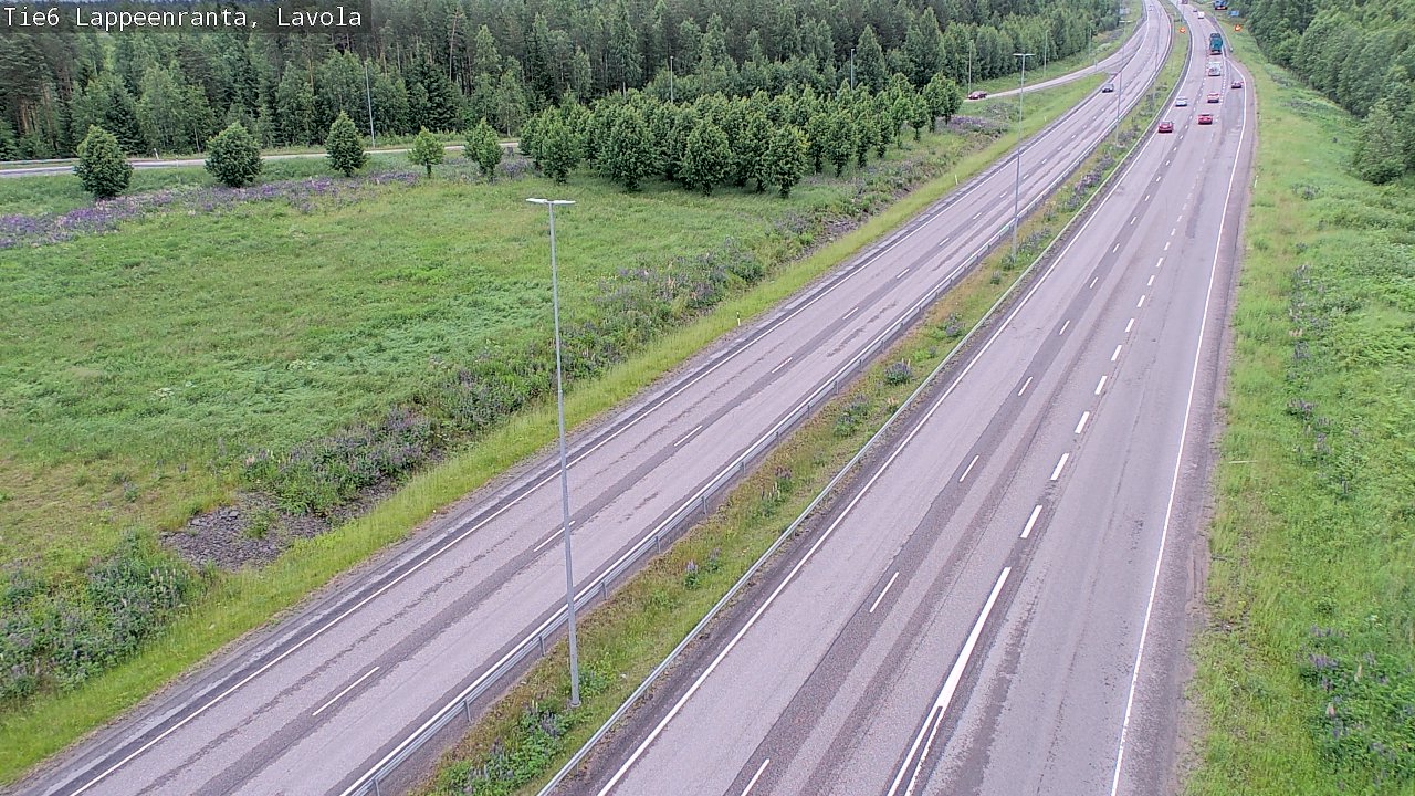 Weather Camera Image Road 6 Lappeenranta, Lavola, Lappeenranta, Etelä-Karjala