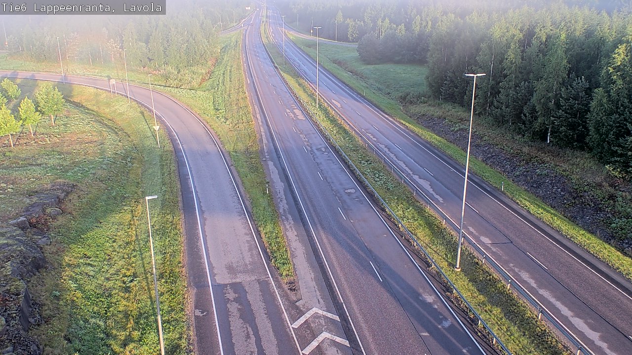 Weather Camera Image Road 6 Lappeenranta, Lavola, Lappeenranta, Etelä-Karjala