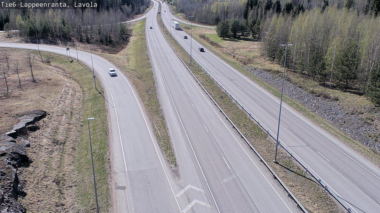 Weather Camera Image Väg 6 Villmanstrand, Lavola, Lappeenranta, Etelä-Karjala