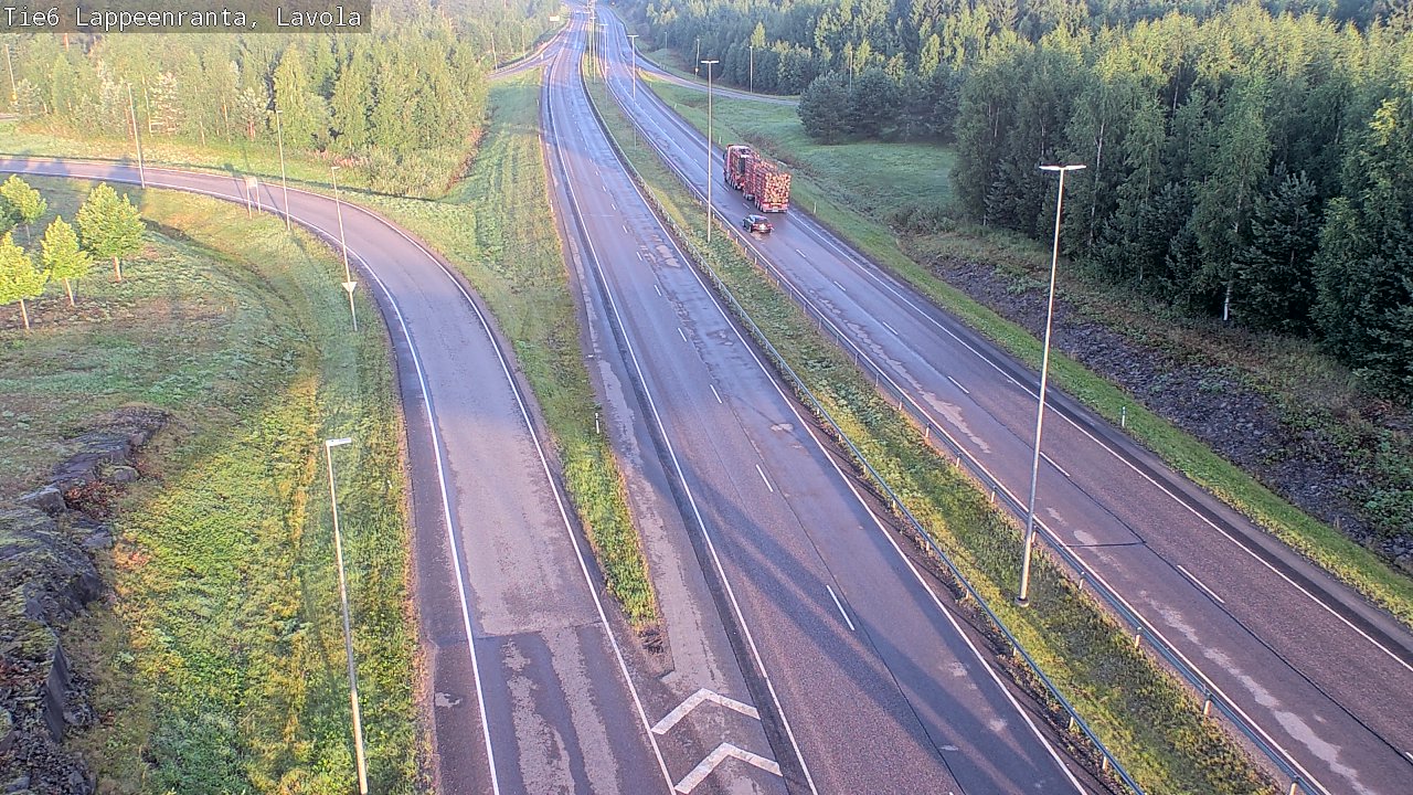 Weather Camera Image Road 6 Lappeenranta, Lavola, Lappeenranta, Etelä-Karjala