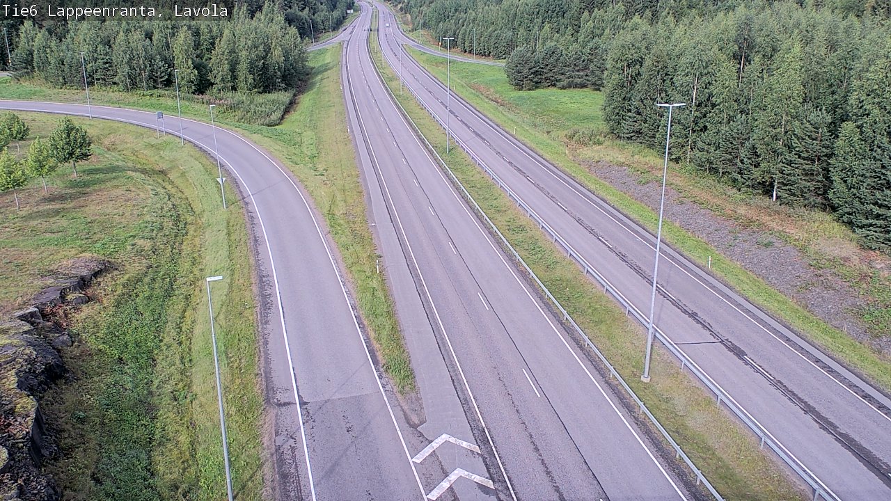 Weather Camera Image Road 6 Lappeenranta, Lavola, Lappeenranta, Etelä-Karjala