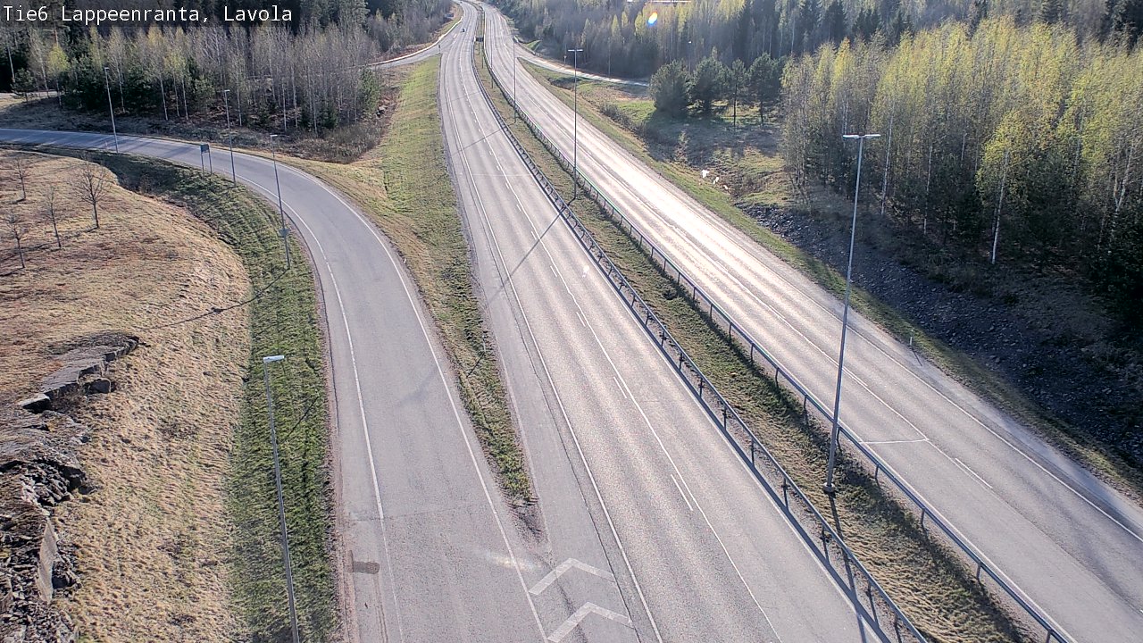 Weather Camera Image Väg 6 Villmanstrand, Lavola, Lappeenranta, Etelä-Karjala