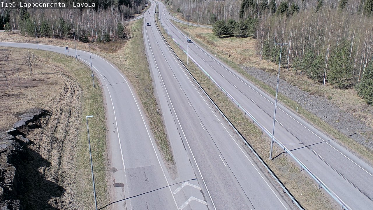 Weather Camera Image Väg 6 Villmanstrand, Lavola, Lappeenranta, Etelä-Karjala