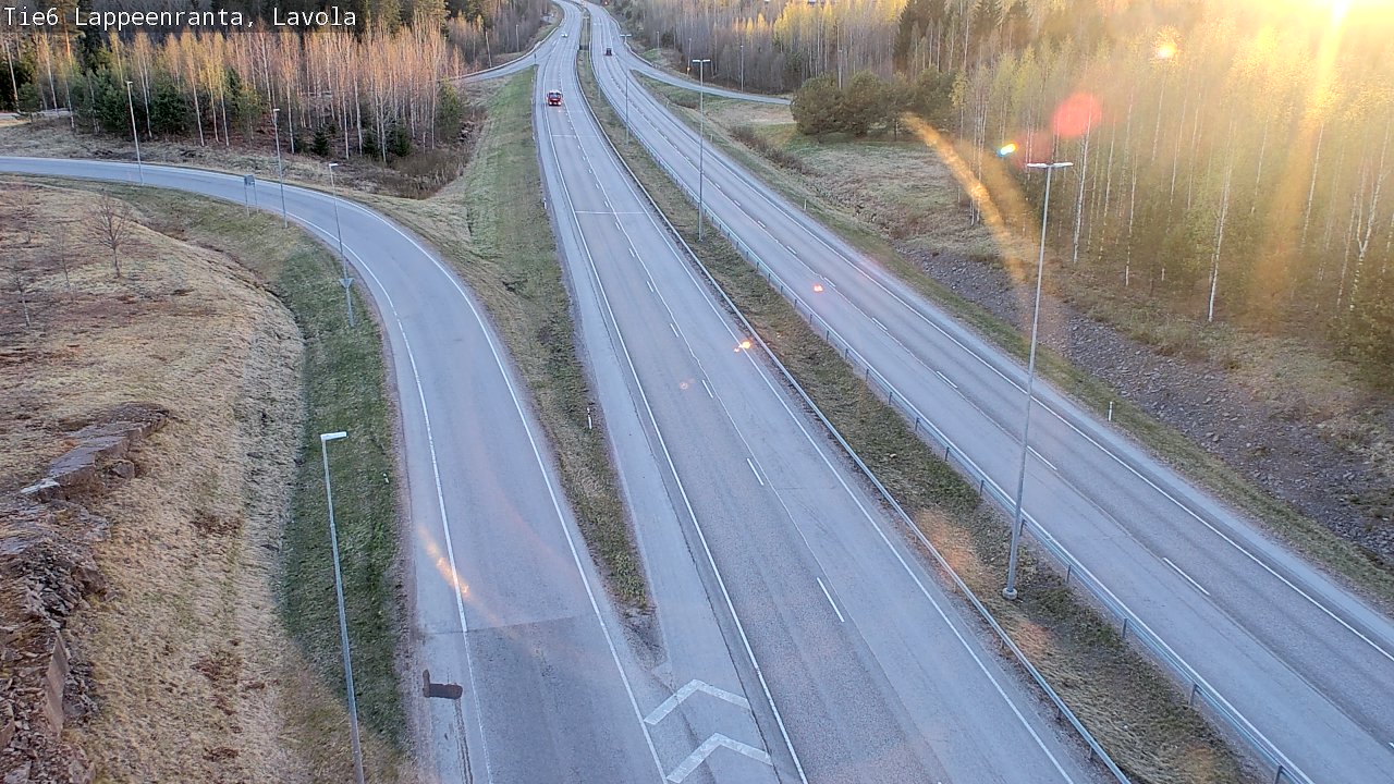 Weather Camera Image Väg 6 Villmanstrand, Lavola, Lappeenranta, Etelä-Karjala