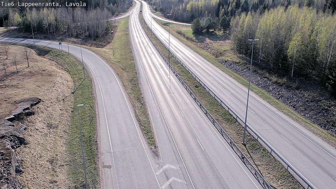 Weather Camera Image Väg 6 Villmanstrand, Lavola, Lappeenranta, Etelä-Karjala