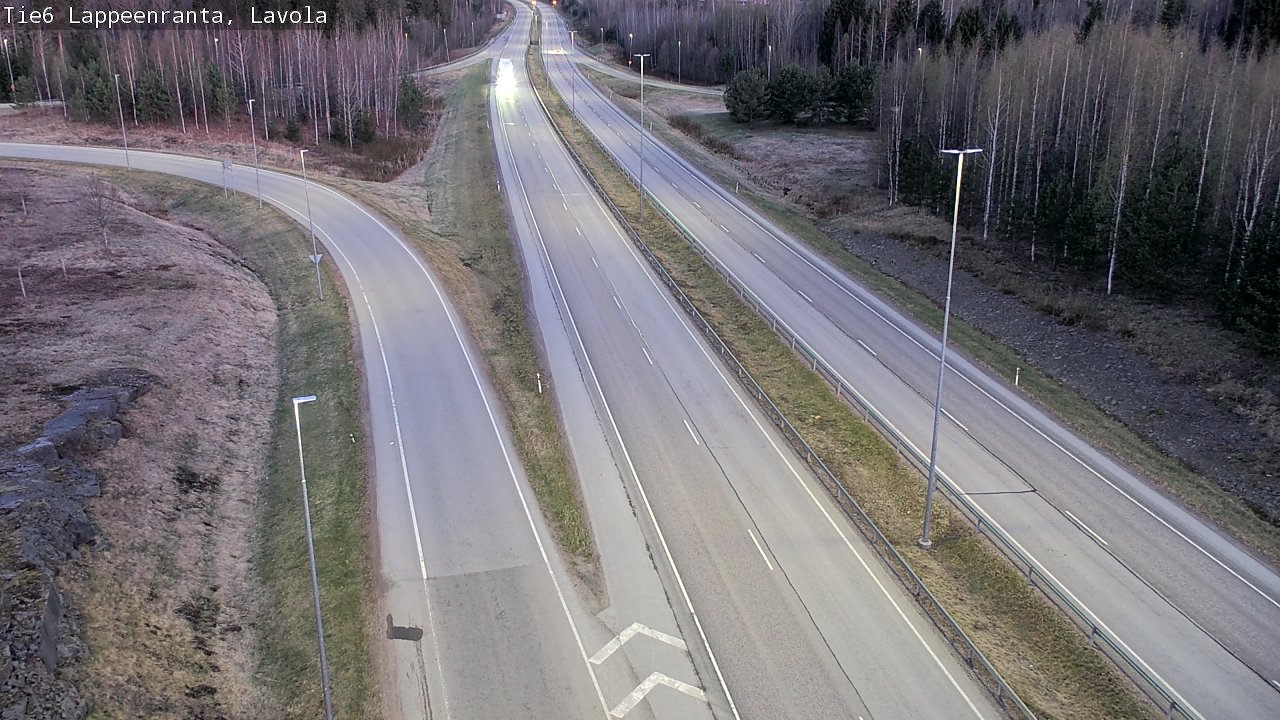 Weather Camera Image Road 6 Lappeenranta, Lavola, Lappeenranta, Etelä-Karjala