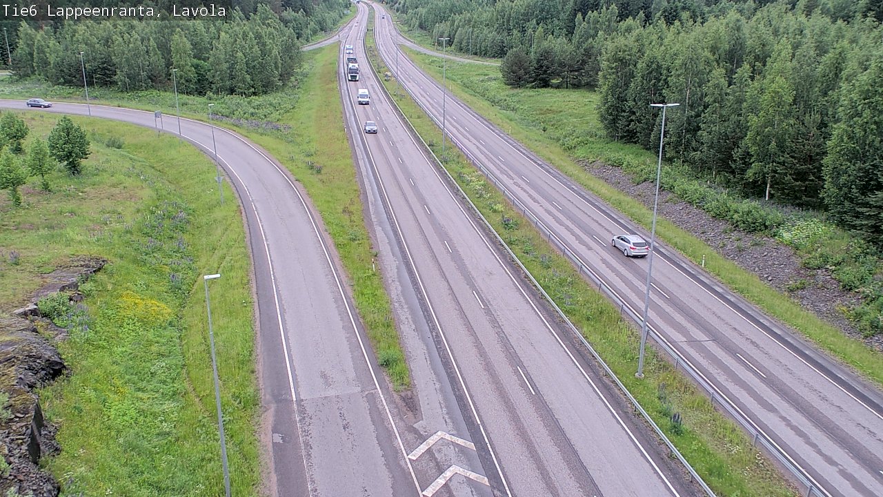 Weather Camera Image Väg 6 Villmanstrand, Lavola, Lappeenranta, Etelä-Karjala