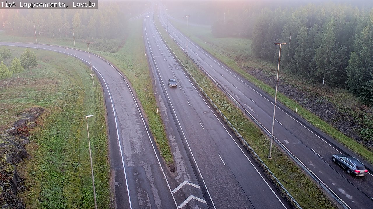 Weather Camera Image Road 6 Lappeenranta, Lavola, Lappeenranta, Etelä-Karjala