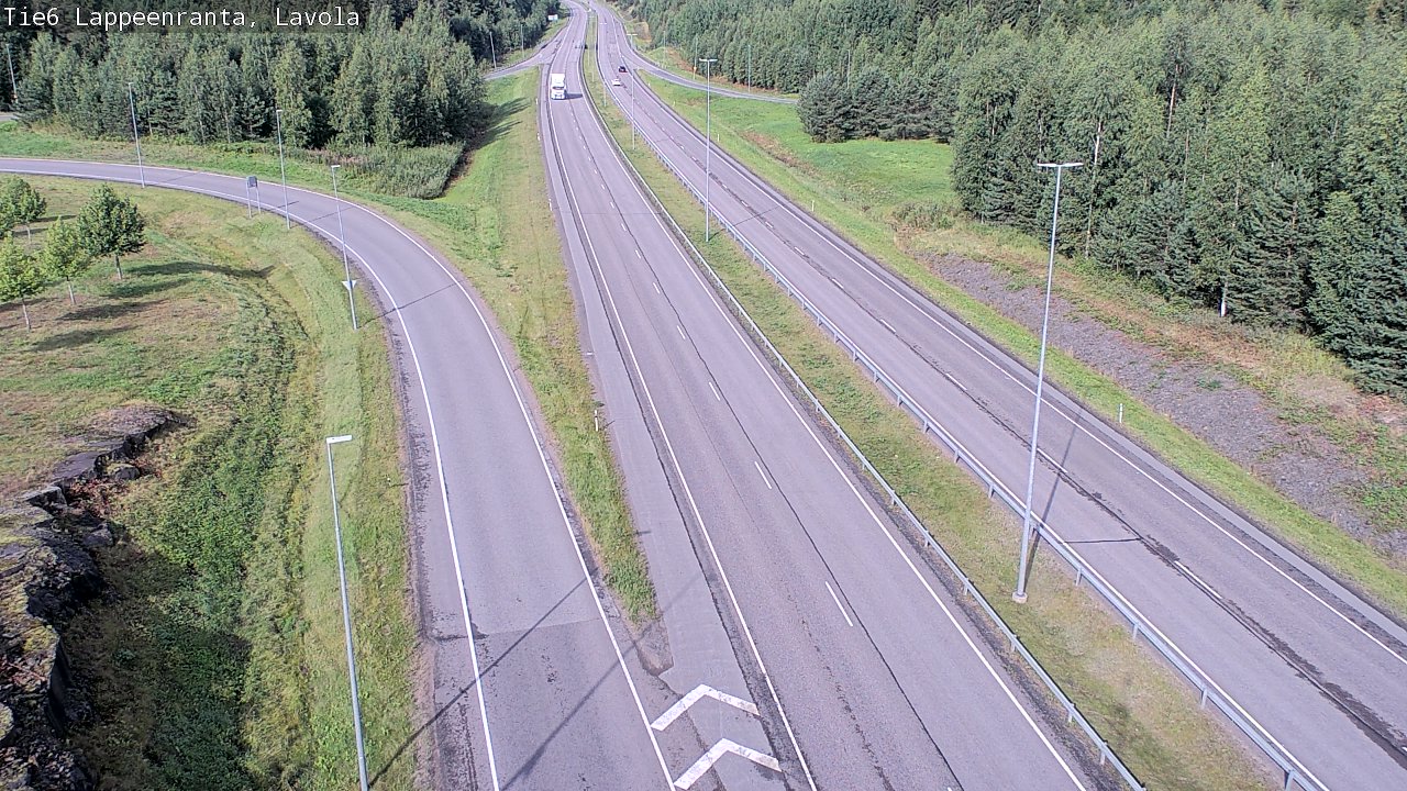 Weather Camera Image Road 6 Lappeenranta, Lavola, Lappeenranta, Etelä-Karjala