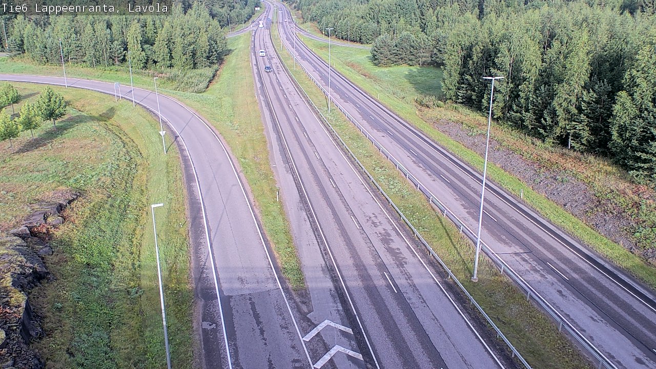 Weather Camera Image Road 6 Lappeenranta, Lavola, Lappeenranta, Etelä-Karjala