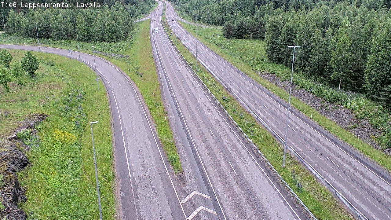 Weather Camera Image Väg 6 Villmanstrand, Lavola, Lappeenranta, Etelä-Karjala
